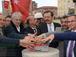 Merkez çarşı canlanıyor projesi temel atma töreni ve Dombaycıoğlu Hanı açılışı