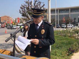 Türk Polis Teşkilatının 173. yılı Akhisar Milli Egemenlik Meydanı Atatürk Anıtı Çelenk